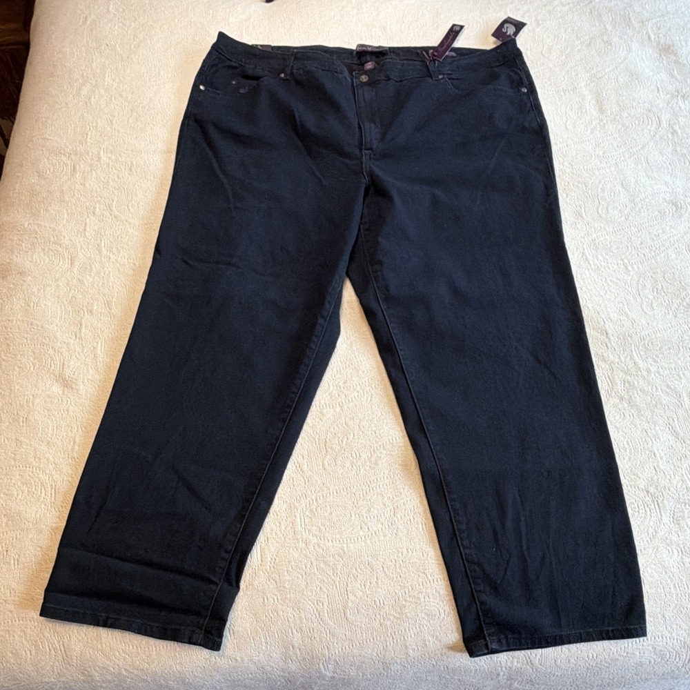 Gloria Vanderbilt Super Amanda Slim Leg Mid Rise Jeans 24W Liverpool Wash